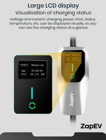 zapev sigma 7.2kw portable ev charger zapev sigma 7.2kw portable ev charger